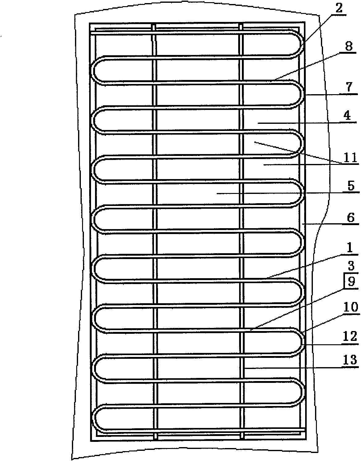 Safe grid plate without continuous frames