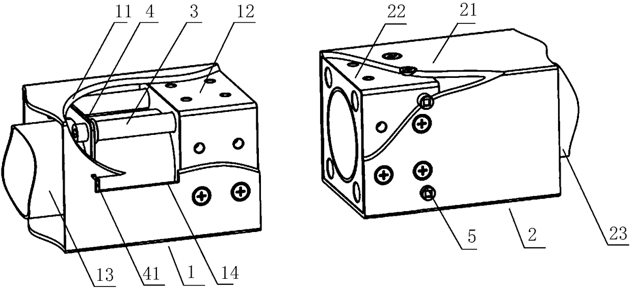 A built-in quick-connect device