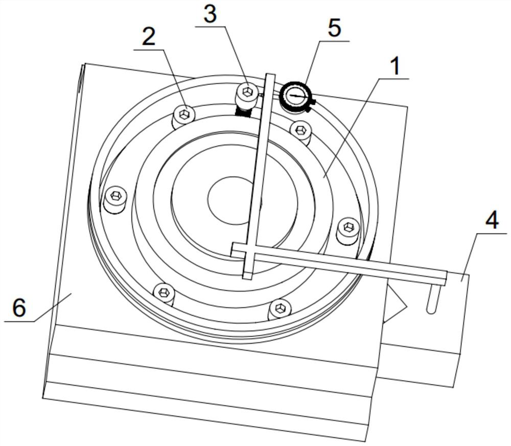 Detection tool for rapidly detecting pitch of threaded holes of part