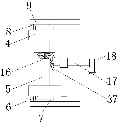 Dust removal device of physical optical experimental instrument