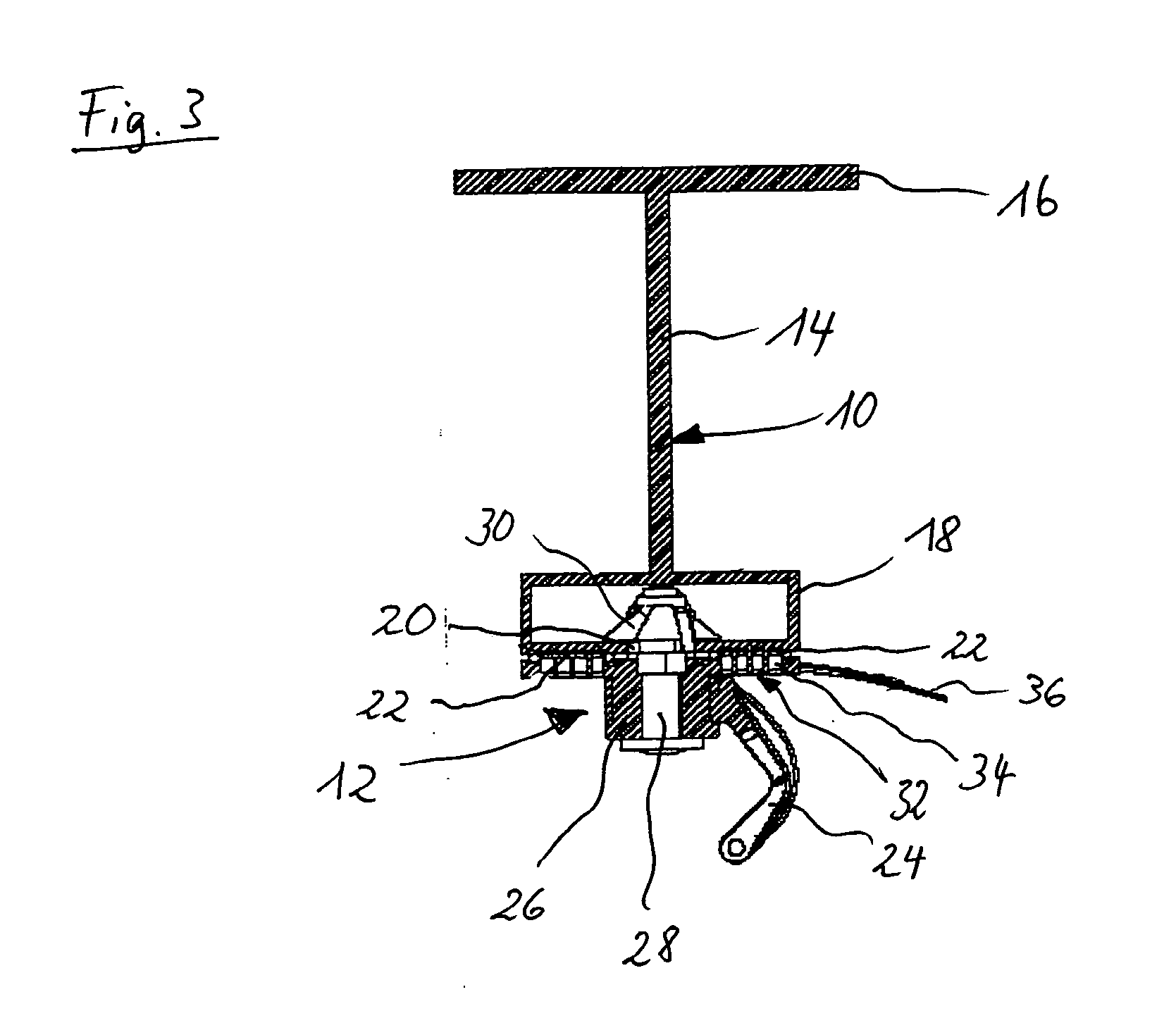 Arrangement of at least one personal service unit in a vehicle