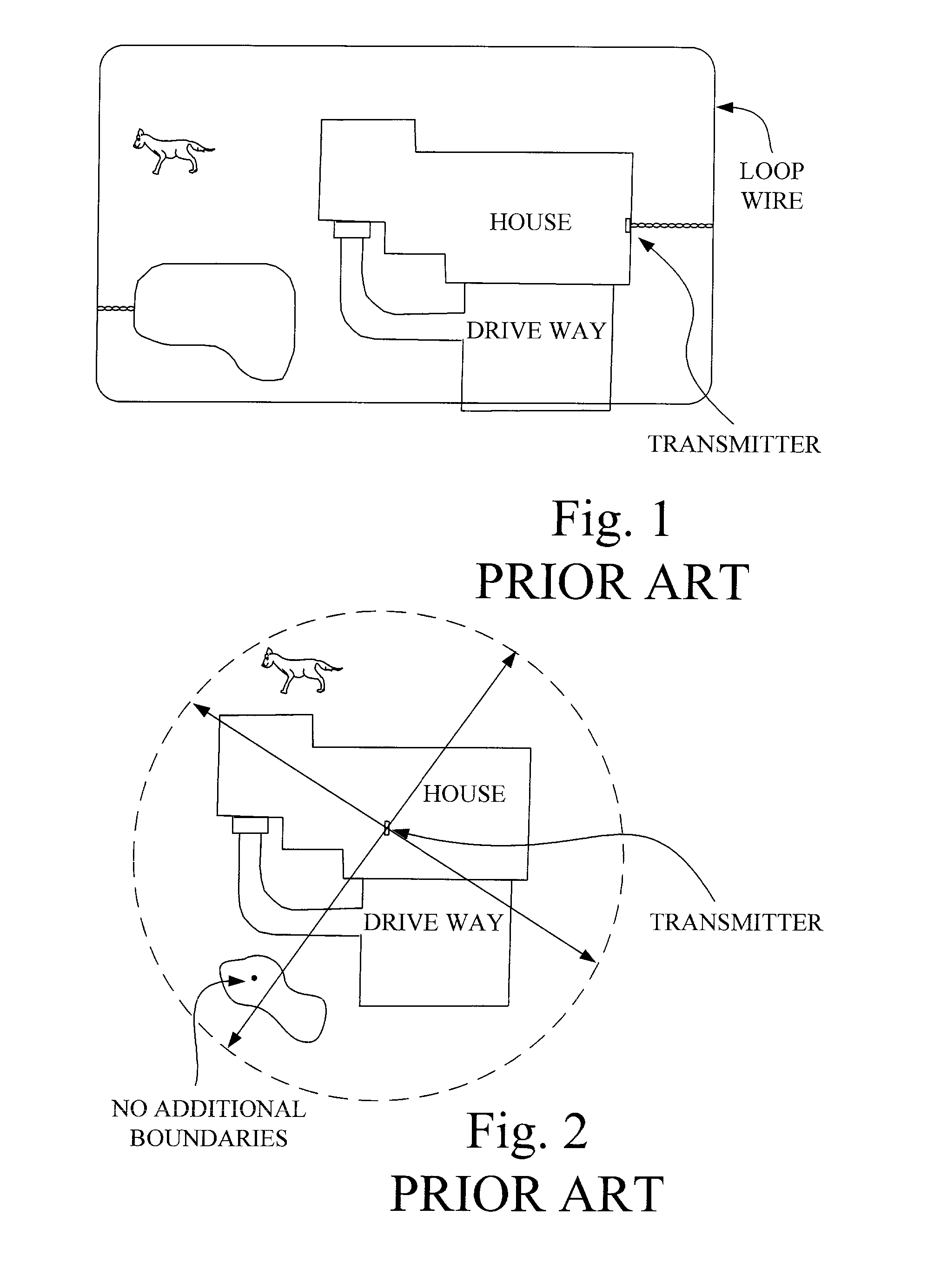 Wireless confinement and training system for an animal