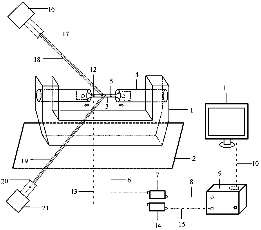 A test method for microscopic deformation of materials