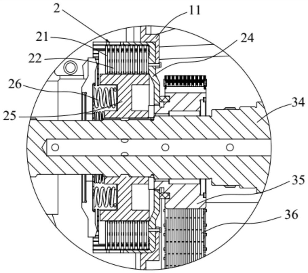 Dynamic testing device for temperature of steel disc of clutch, wet clutch assembly and four-wheel drive transfer case