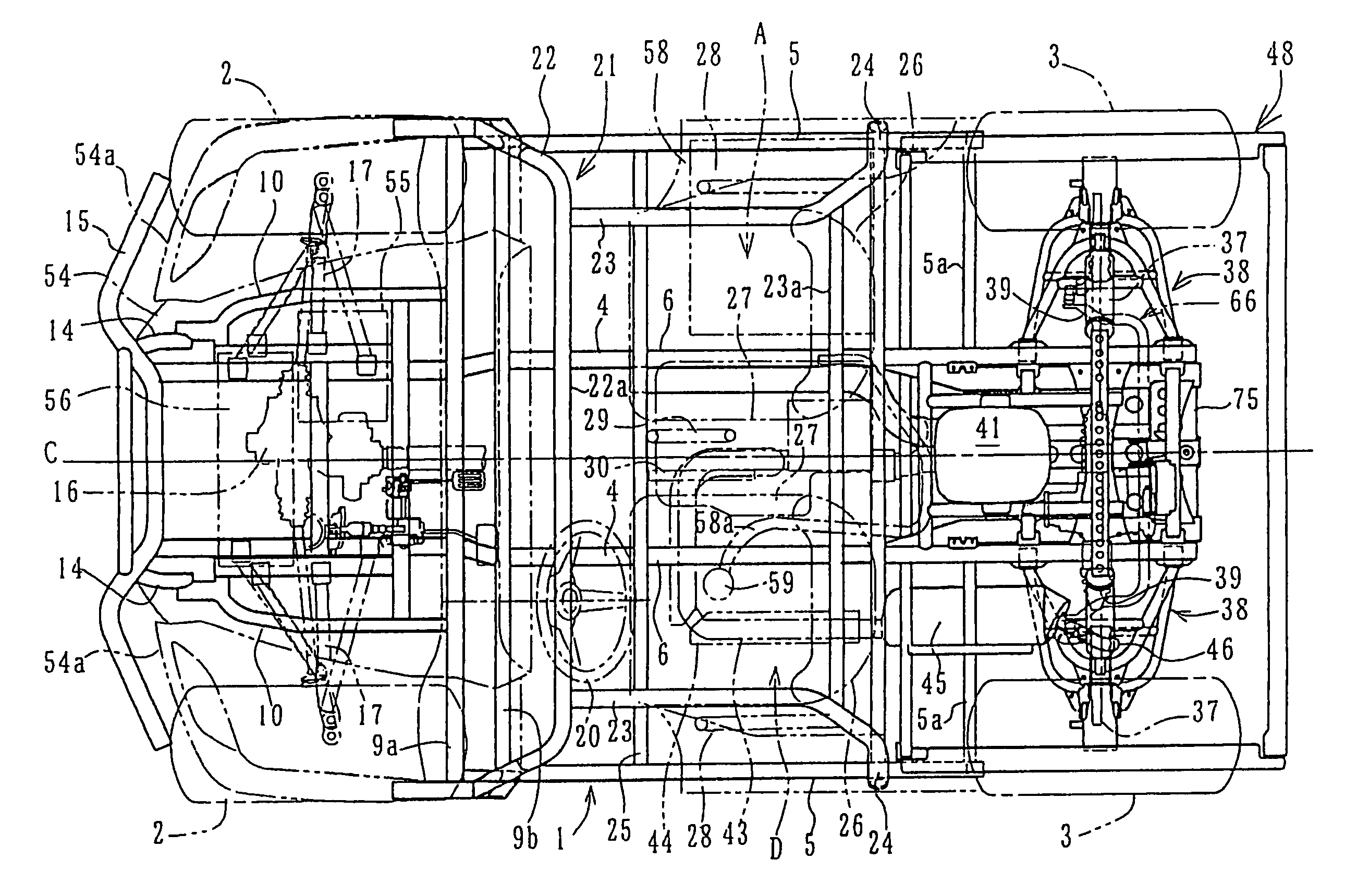 Suspension structure for small vehicle