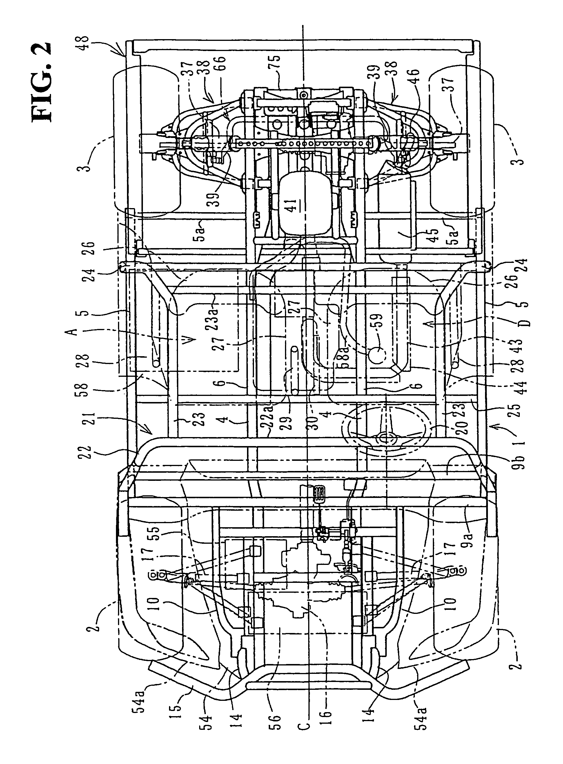 Suspension structure for small vehicle