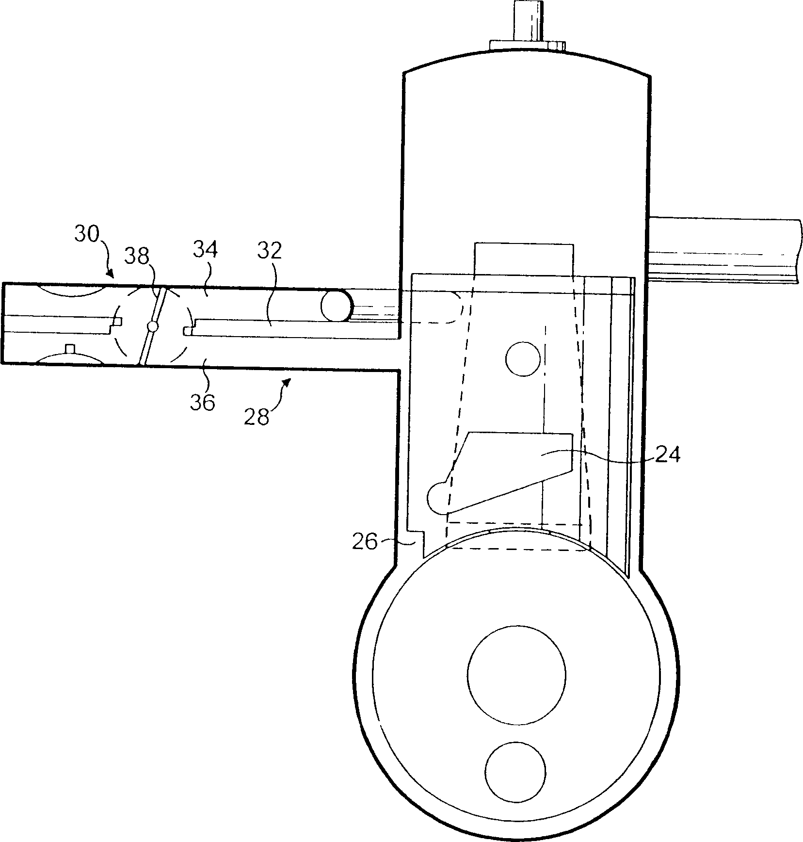 Motorcycle with two-stroke engine