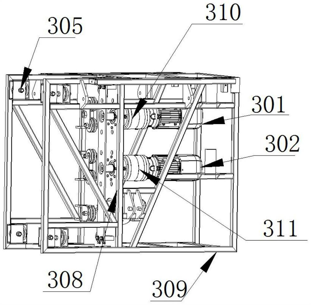 Intelligent attached lifting construction platform