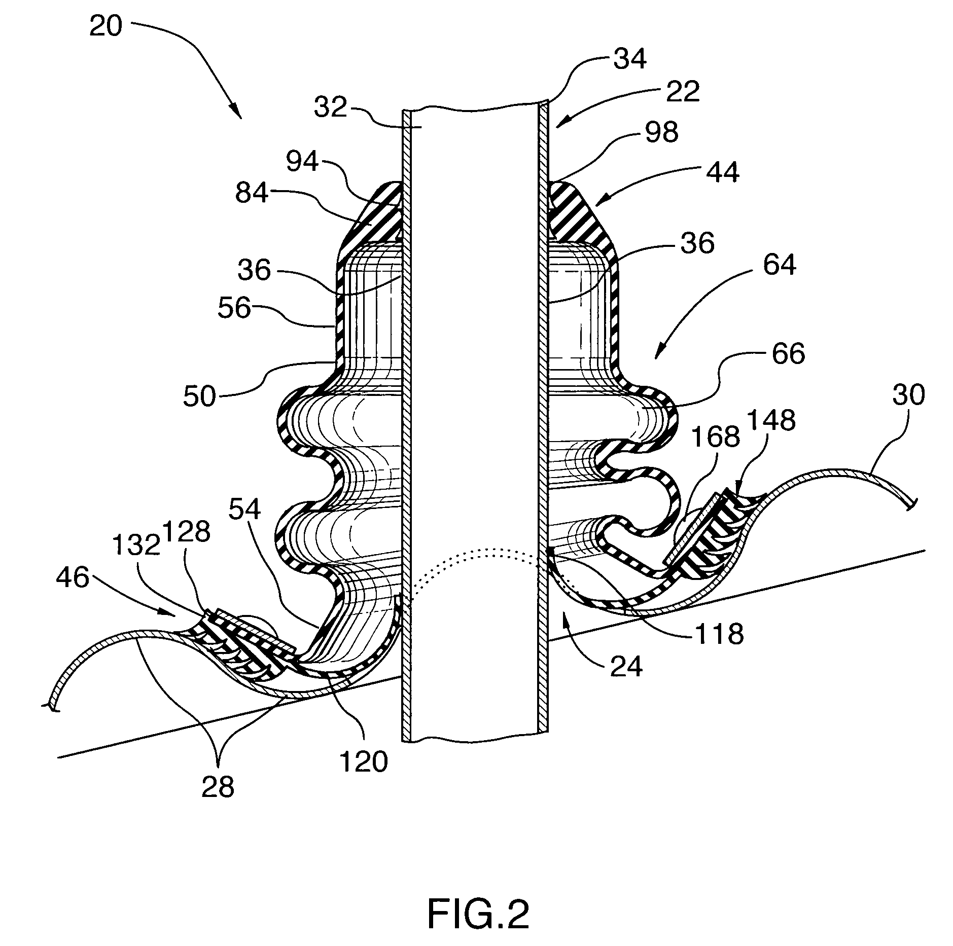 Roof flashing assembly