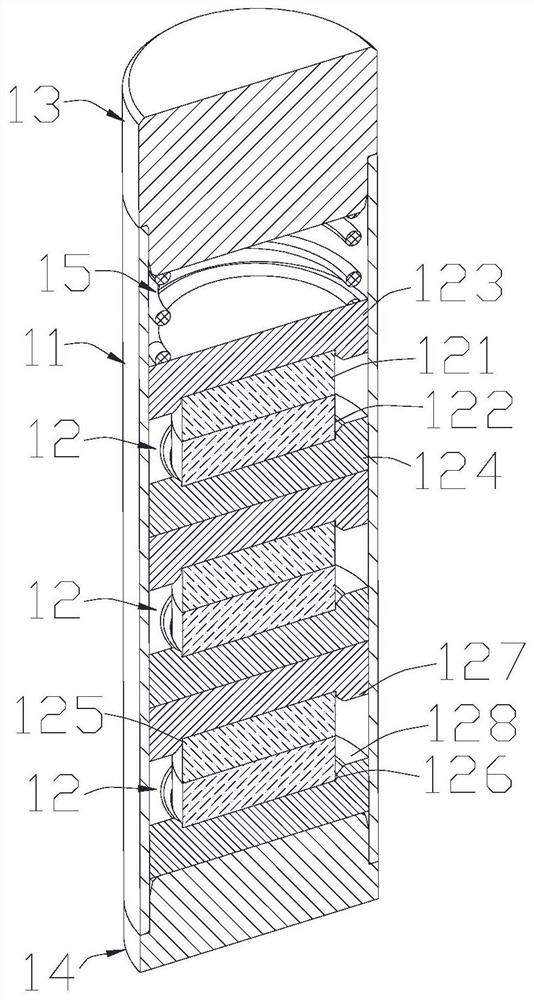 Irradiation setup for studying chemical diffusion effects between materials