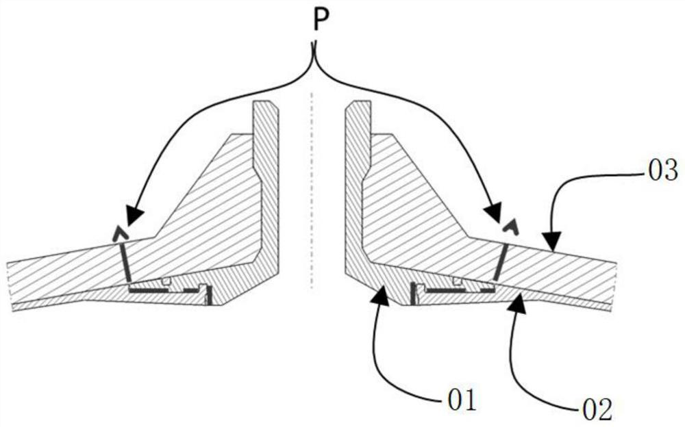 Sealing structure of high-pressure composite container