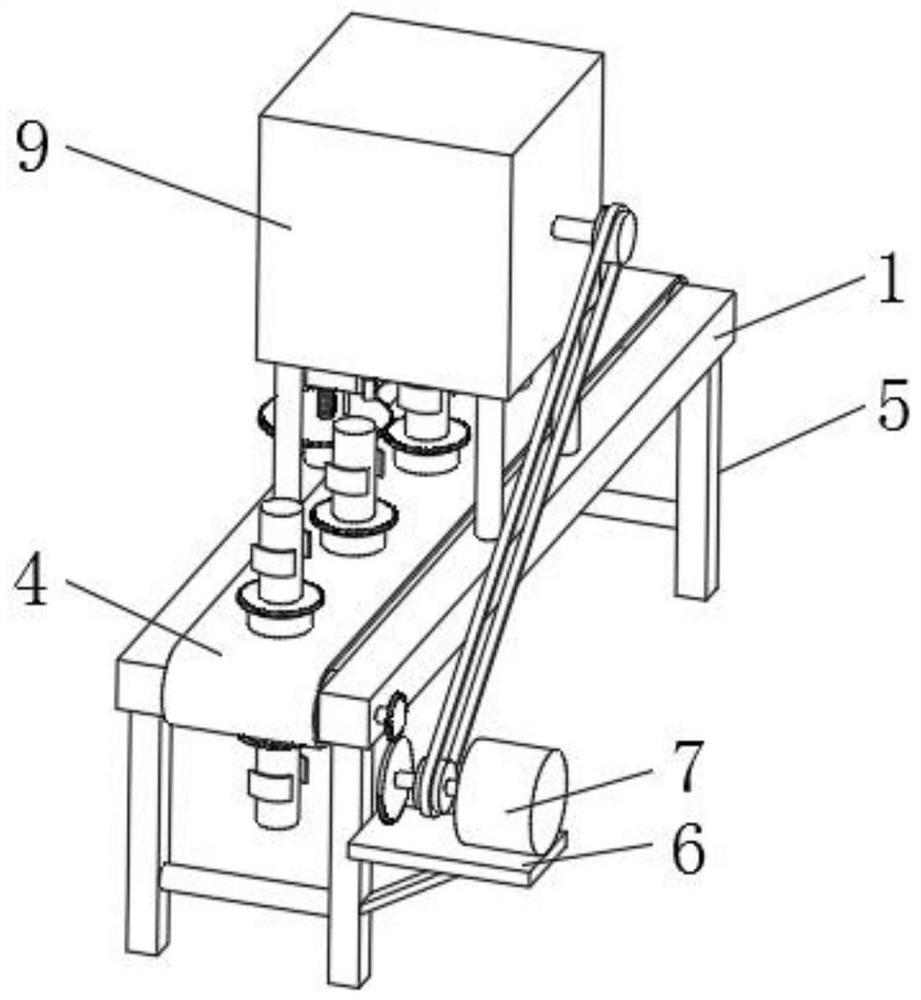 Uniformly gelatinizing gluing device for folding filter element