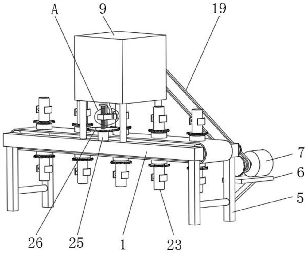 Uniformly gelatinizing gluing device for folding filter element