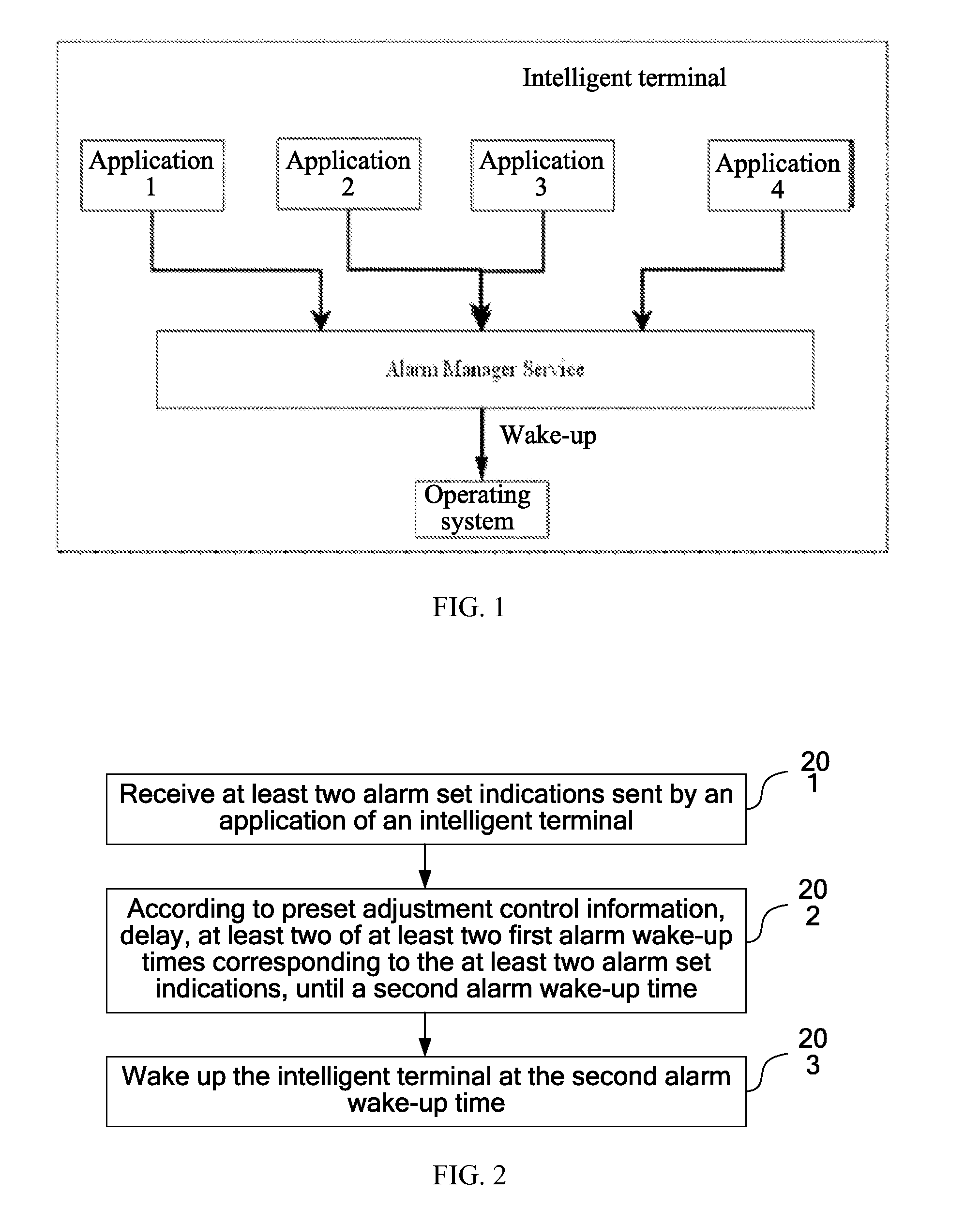 Method and apparatus for wake-up control of intelligent terminal by determining whether to delay wake up times