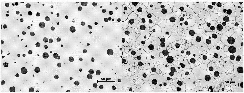 Preparing method for QT500-14 shaft products with thick and large sections