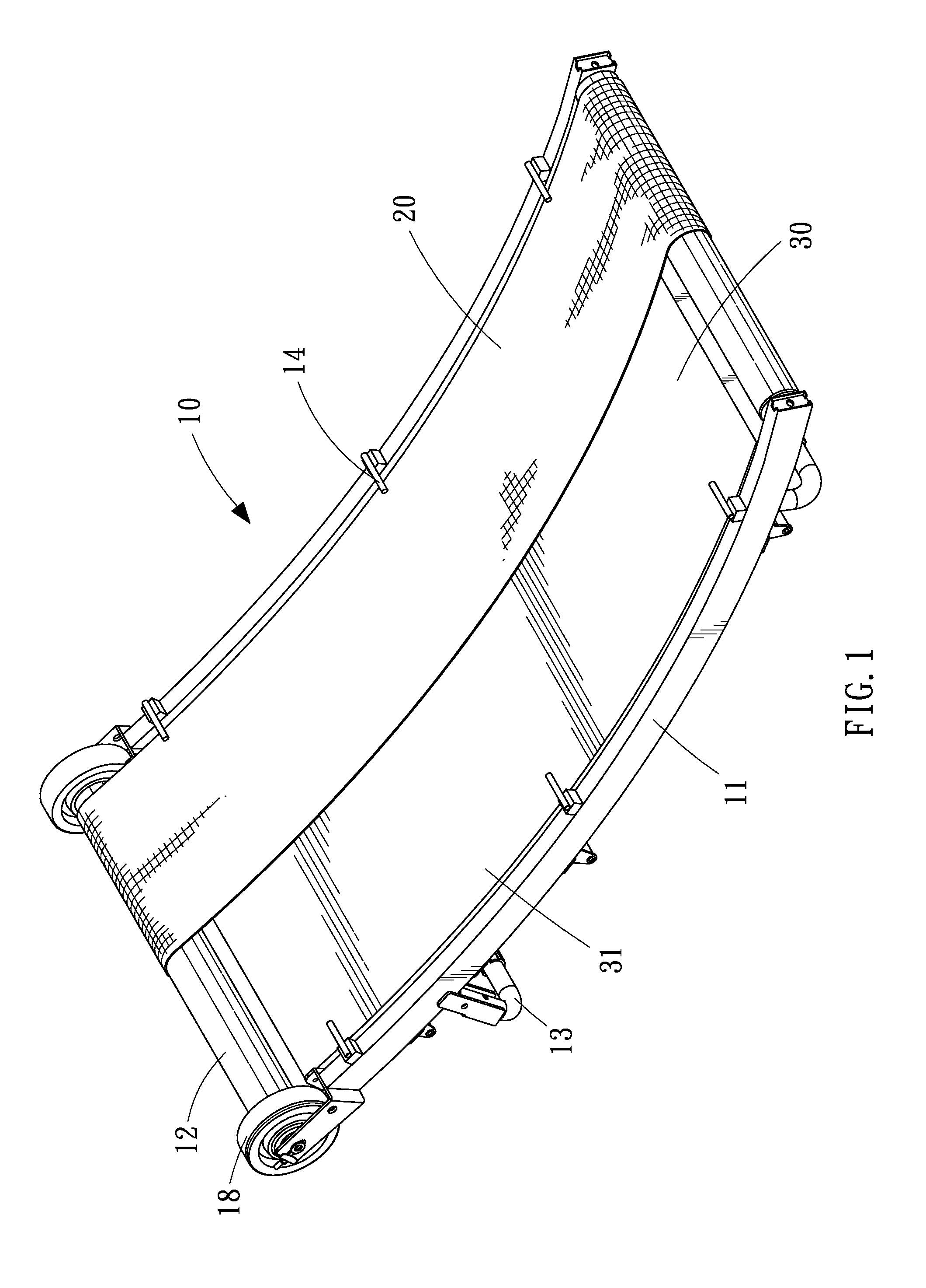 Inexpensive Treadmill with a Concave Platform