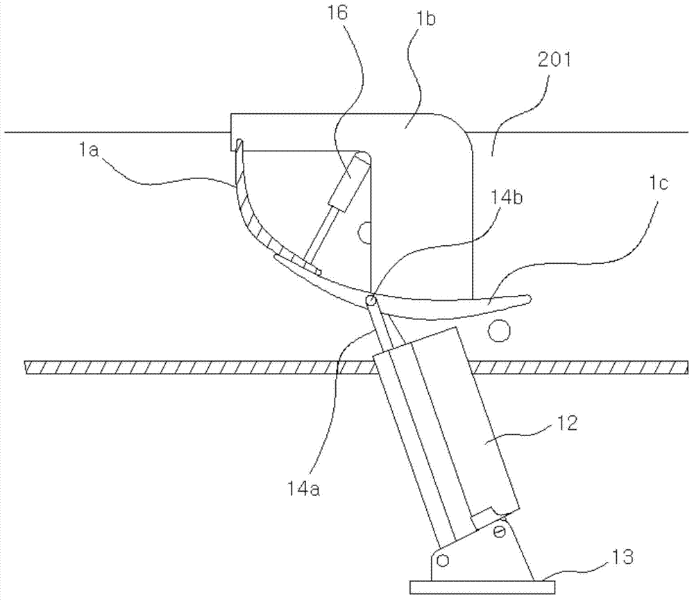 Air flow assistance adjusting device