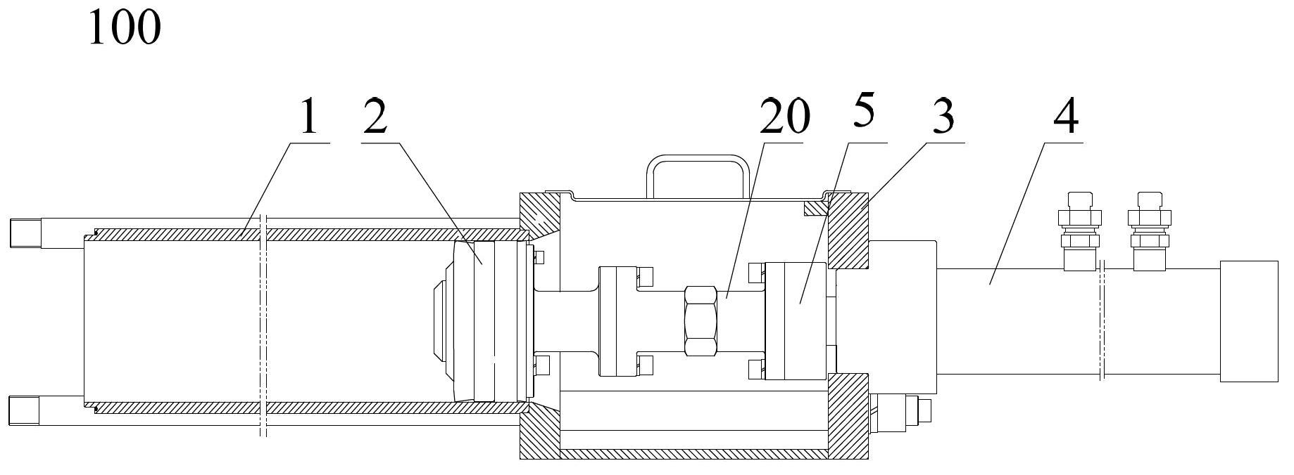 Hydraulic oil cylinder, hydraulic oil circuit, material pumping system, and engineering machinery