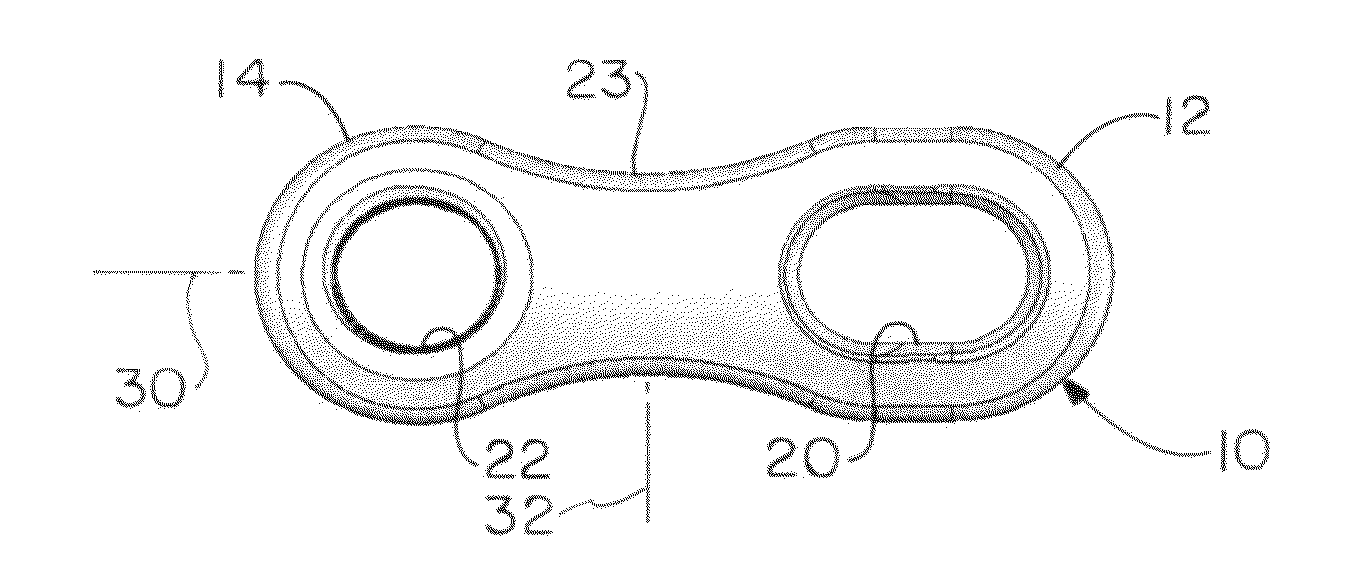 Orthopedic plate for use on a single ray in the midfoot