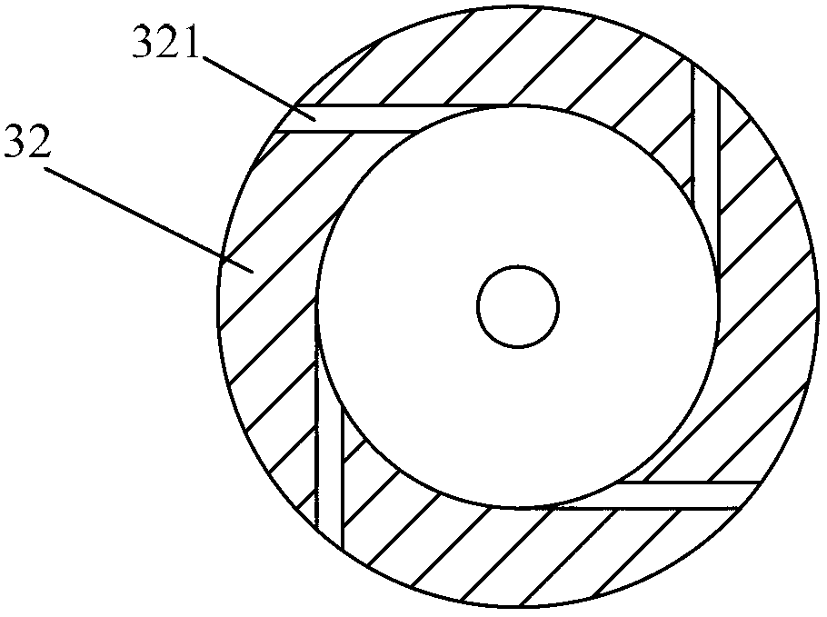 High-temperature gas washing and cooling device