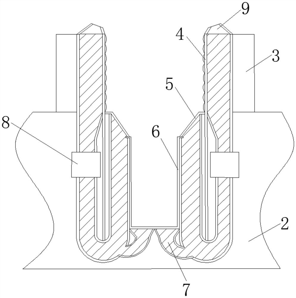 Mold threaded hole tapping device