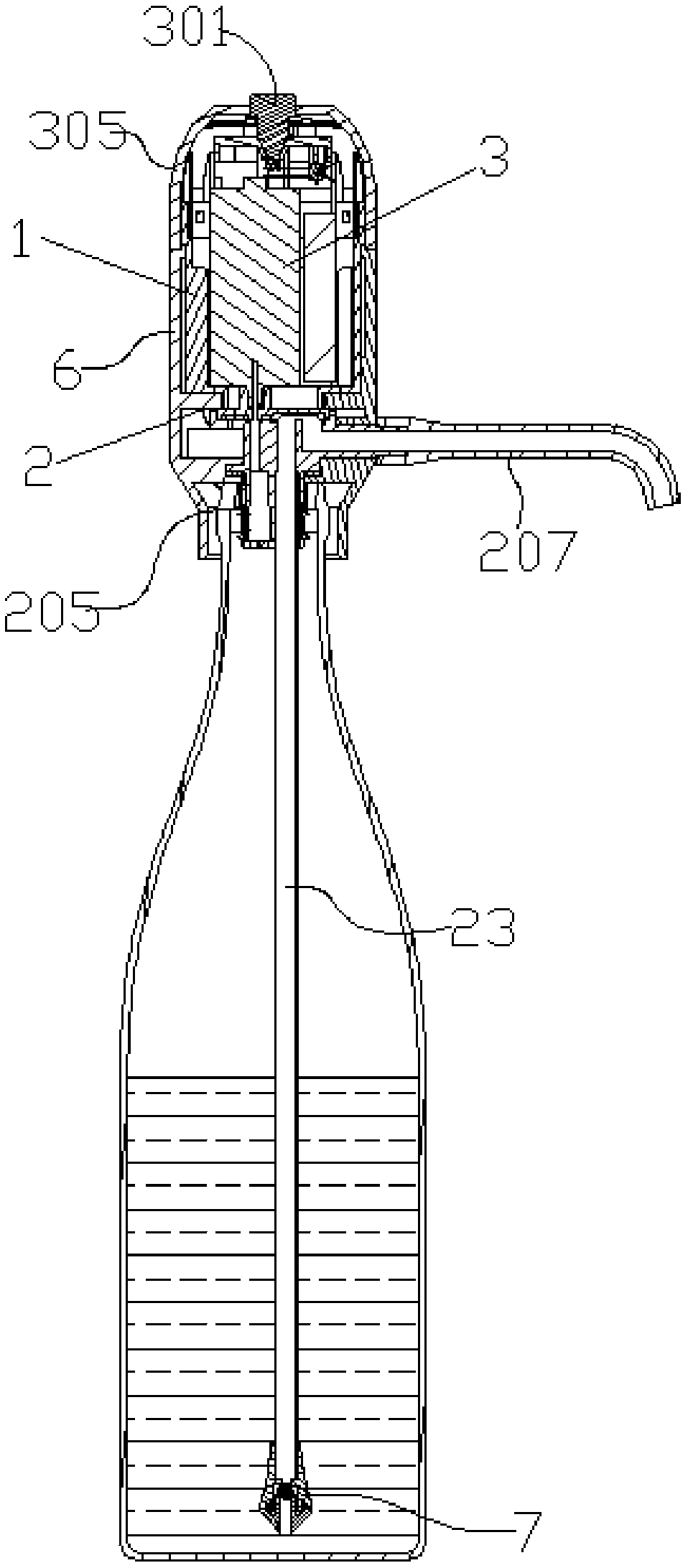 Wine decanting and dividing machine