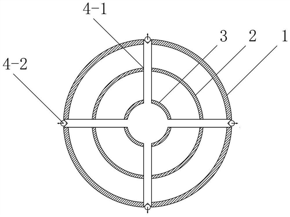 Layered grouting freezing device and layered grouting freezing method