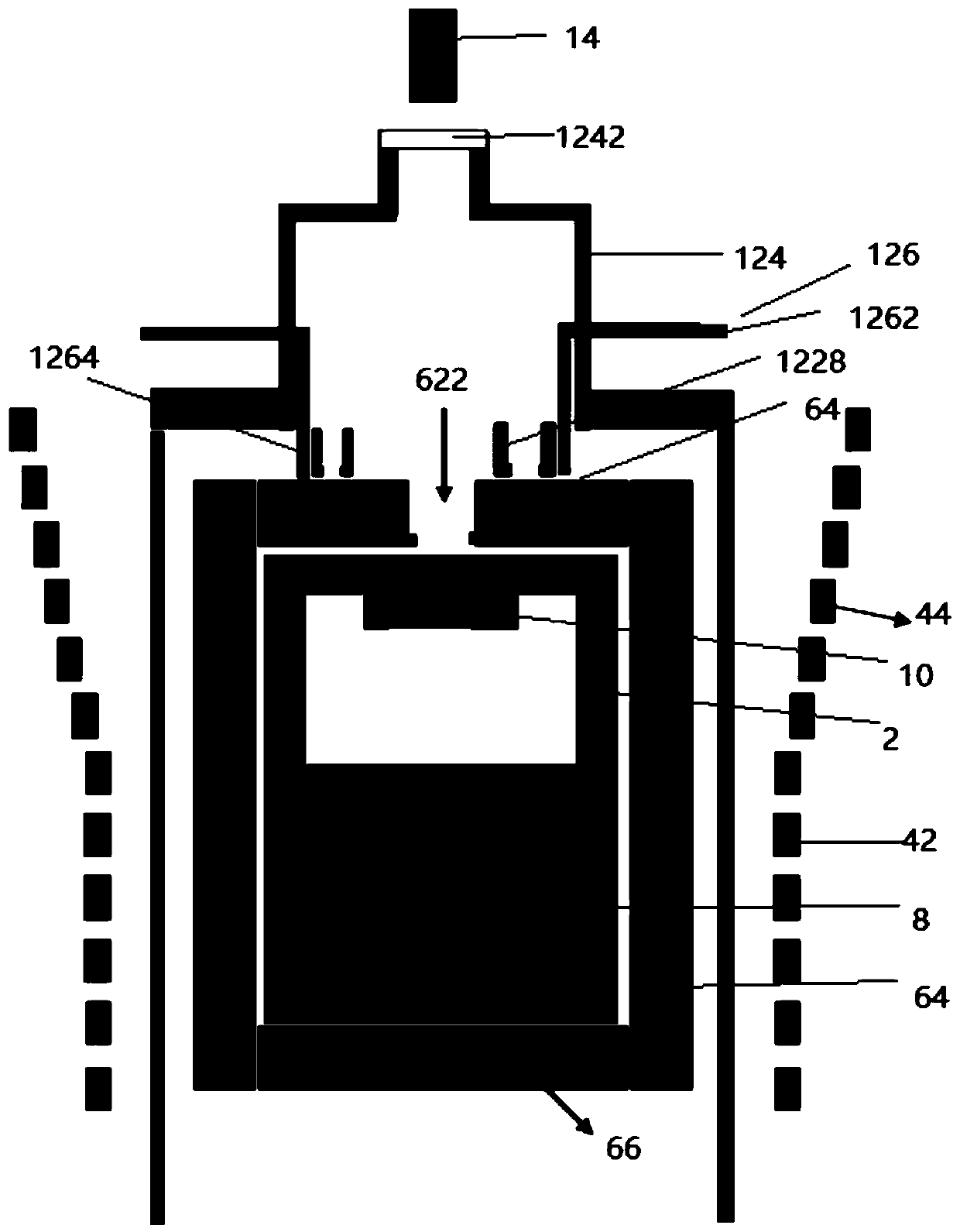 Device for preparing single crystal and method for preparing silicon carbide single crystal