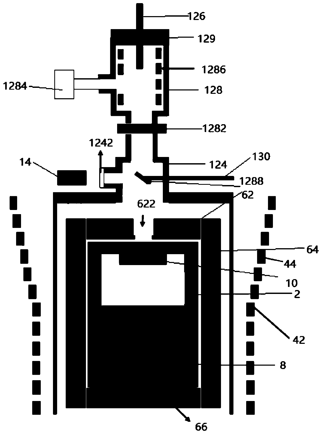 Device for preparing single crystal and method for preparing silicon carbide single crystal