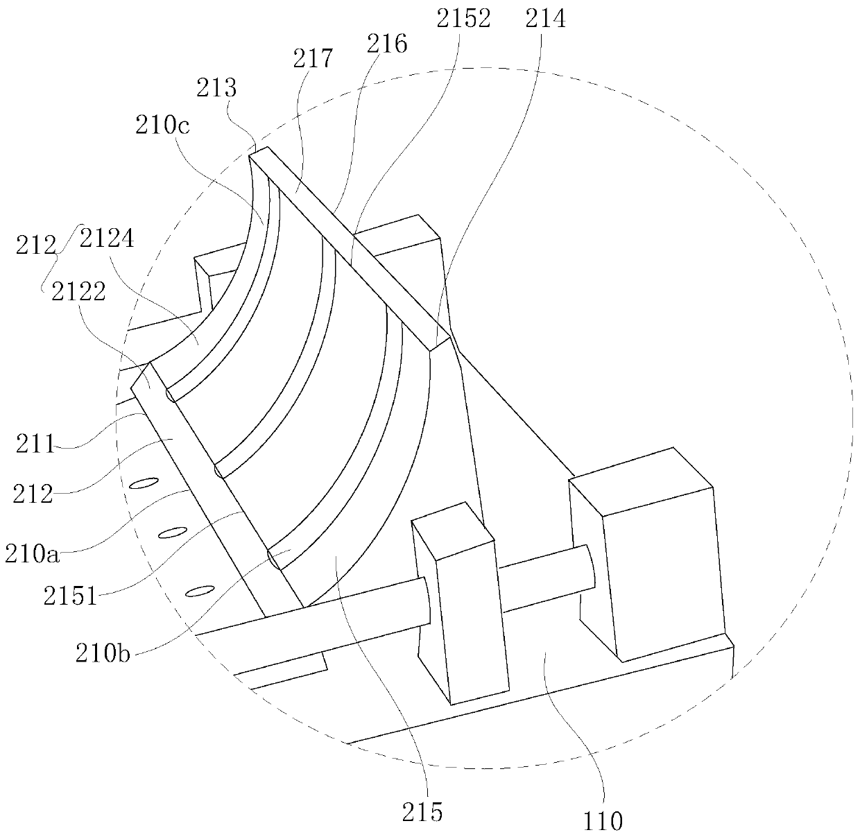 Glue bonding piece separating device and glue bonding piece separating method