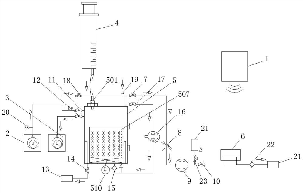 On-site rapid detection and judgment device for gas in main transformer fault oil and detection method of on-site rapid detection and judgment device