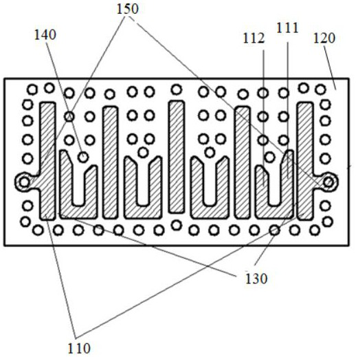 Filter based on half-wavelength resonator with strip line structure and antenna