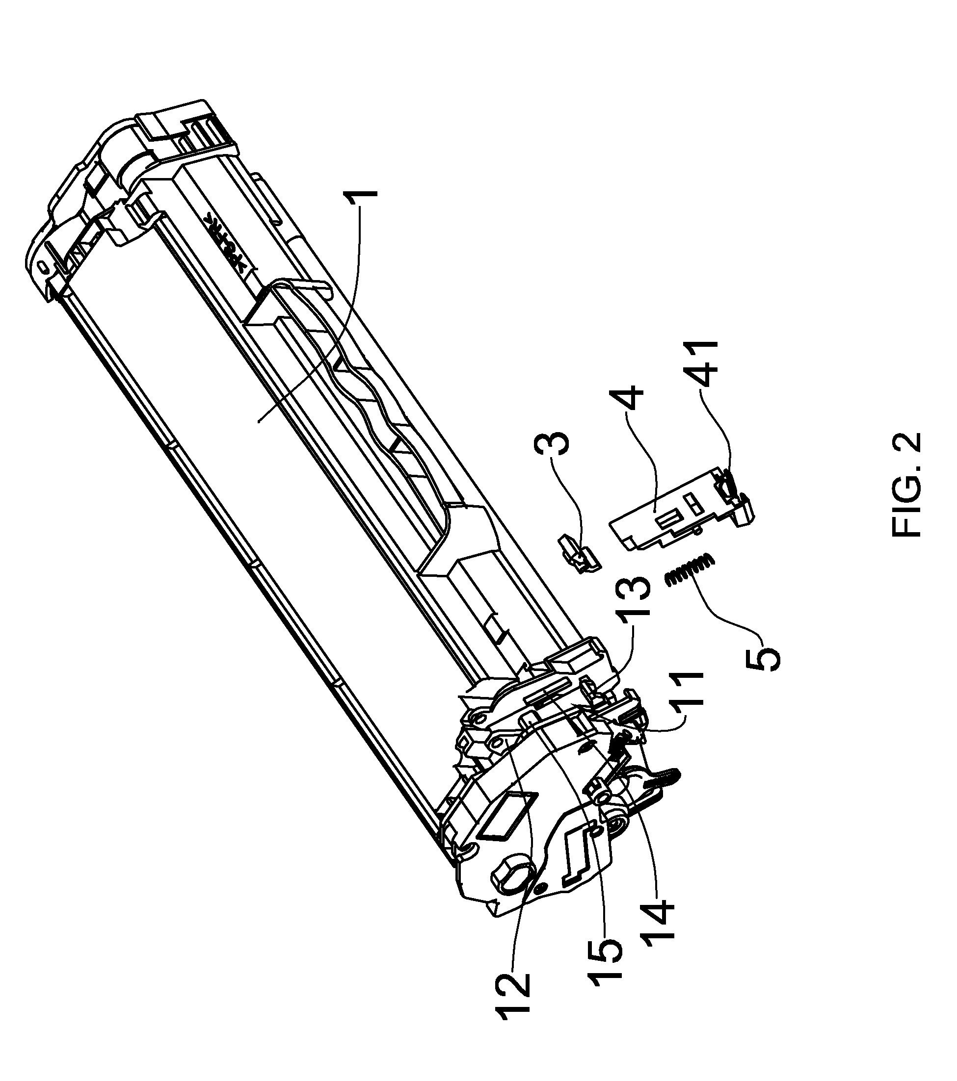 Chip contact mechanism and developer cartridge