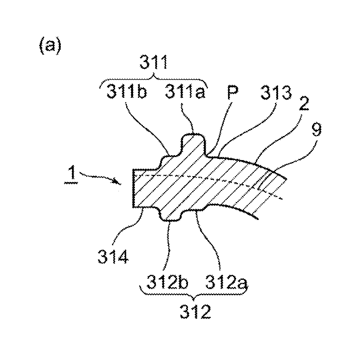 Diaphragm with flange and annular ridge and diaphragm valve using the same