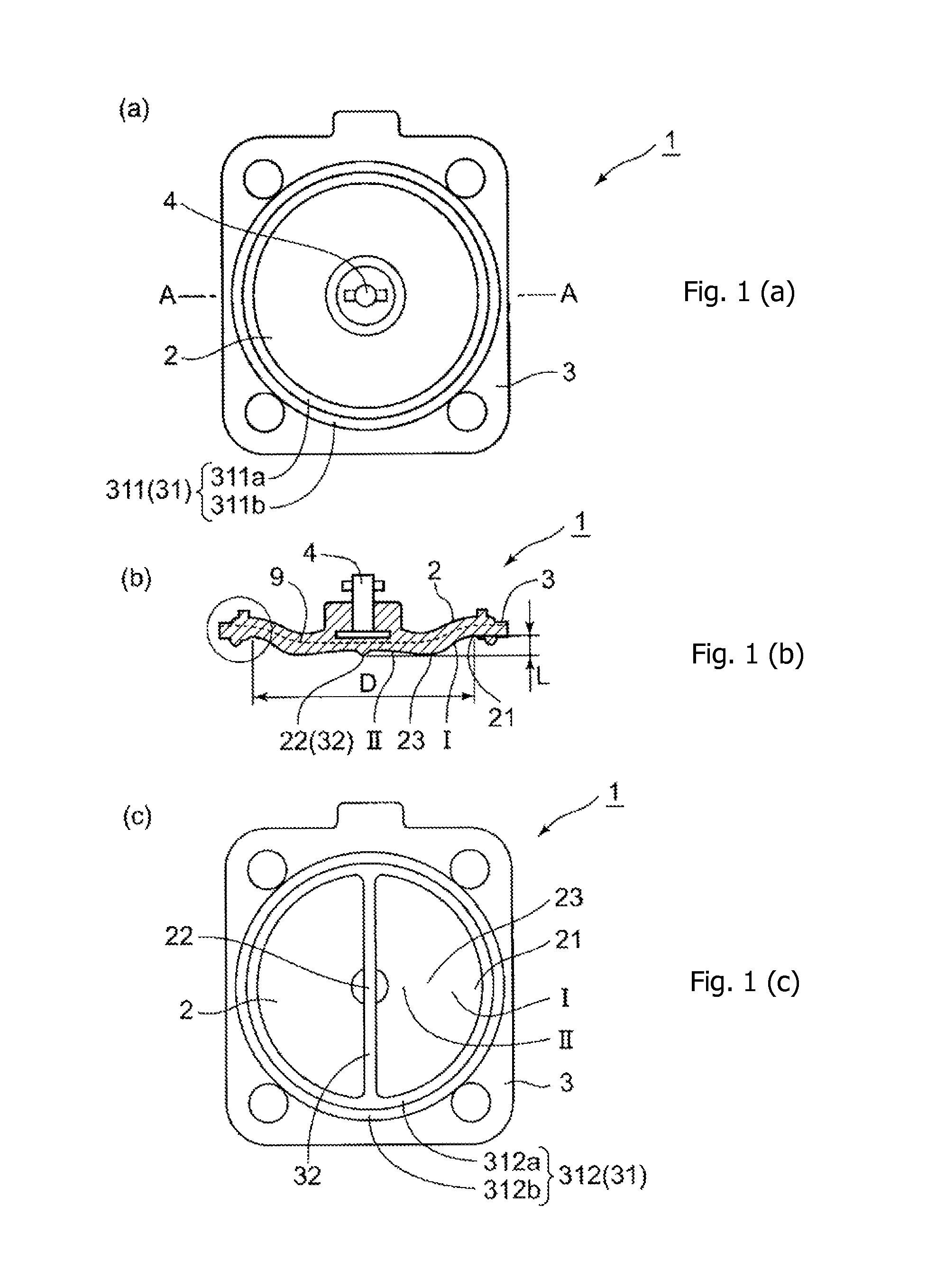 Diaphragm with flange and annular ridge and diaphragm valve using the same