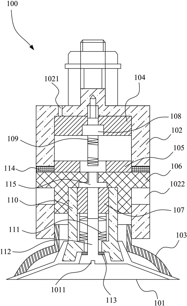 Adsorption device and climbing cleaning robot using adsorption device