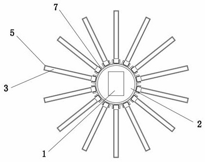 Solar LED street lamp