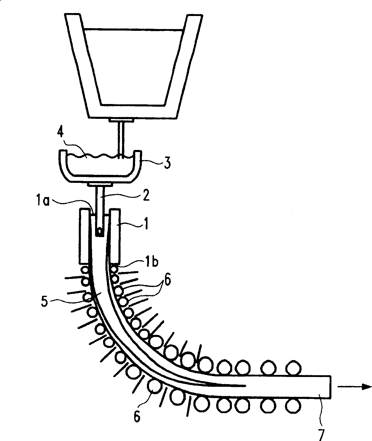 Method and apparatus for detecting the parameter of liquid state metal in a container