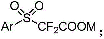 Aryl sulfuryl difluoroacetic salt compound, as well as preparation method and application thereof