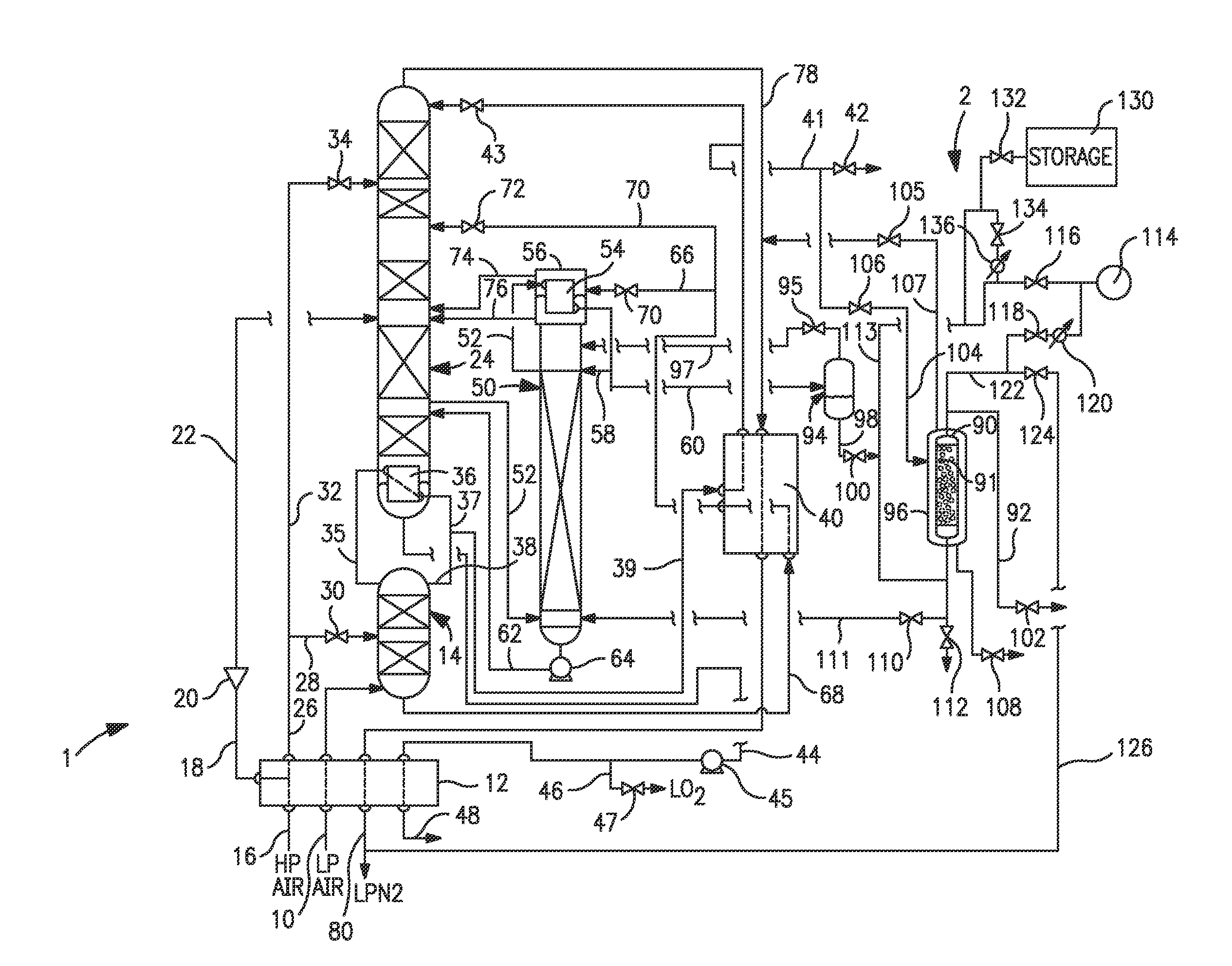 Argon production method and apparatus