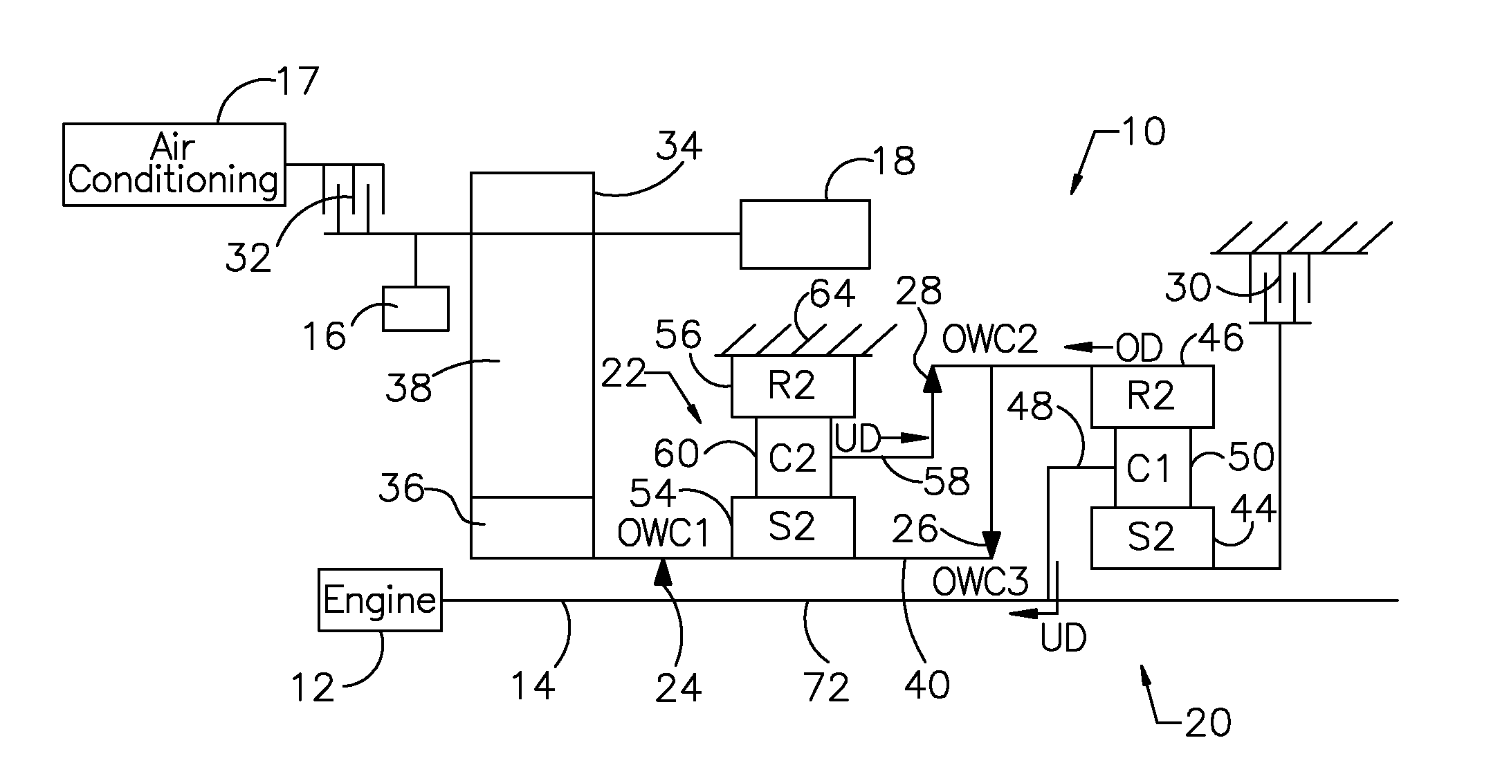 Vehicle accessory drive system