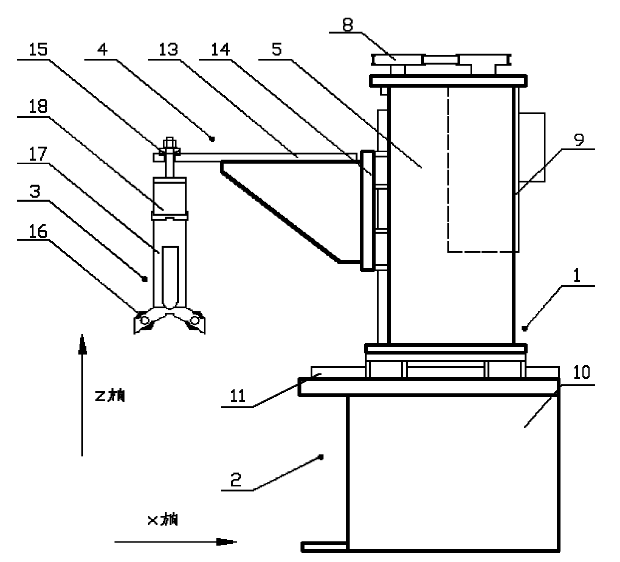 Welded pipe end straightness online detection device