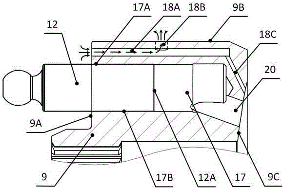 Self-cooling structure for cylinder of swashplate type plunger pump