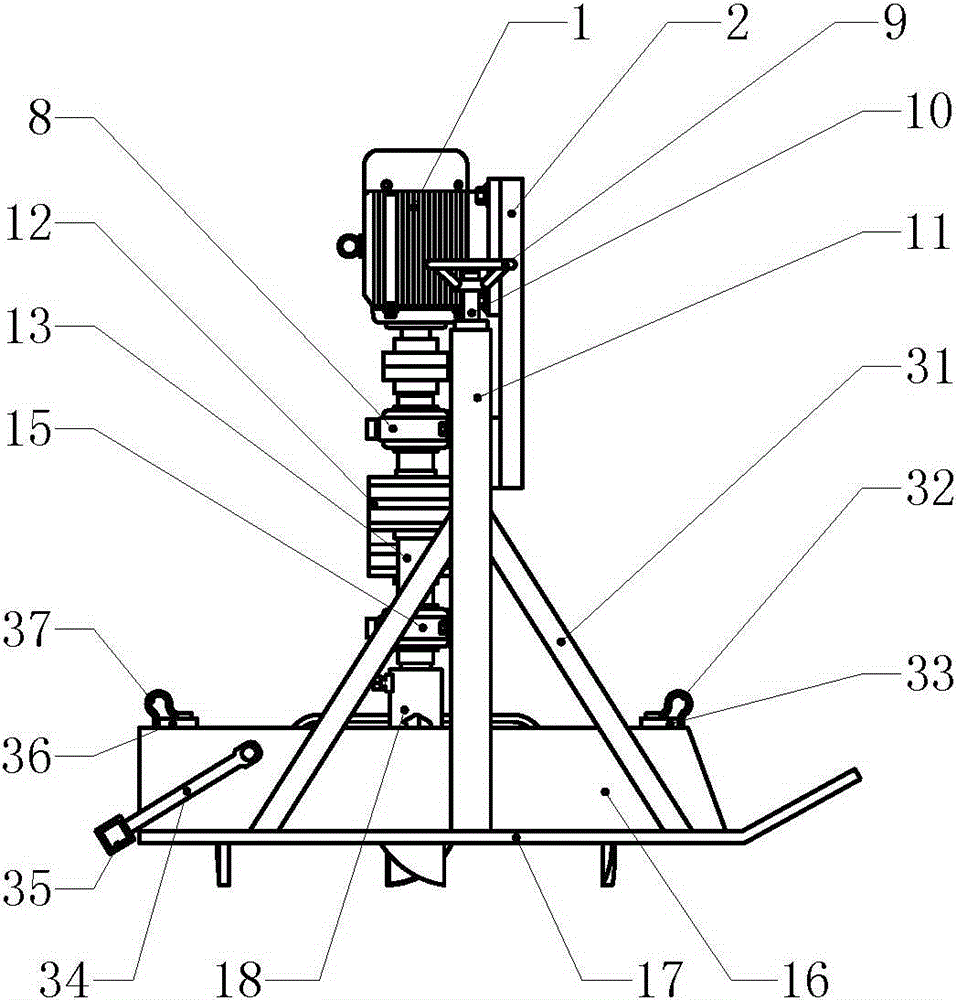 A plowing and soil preparation integrated machine tool for vegetable greenhouses