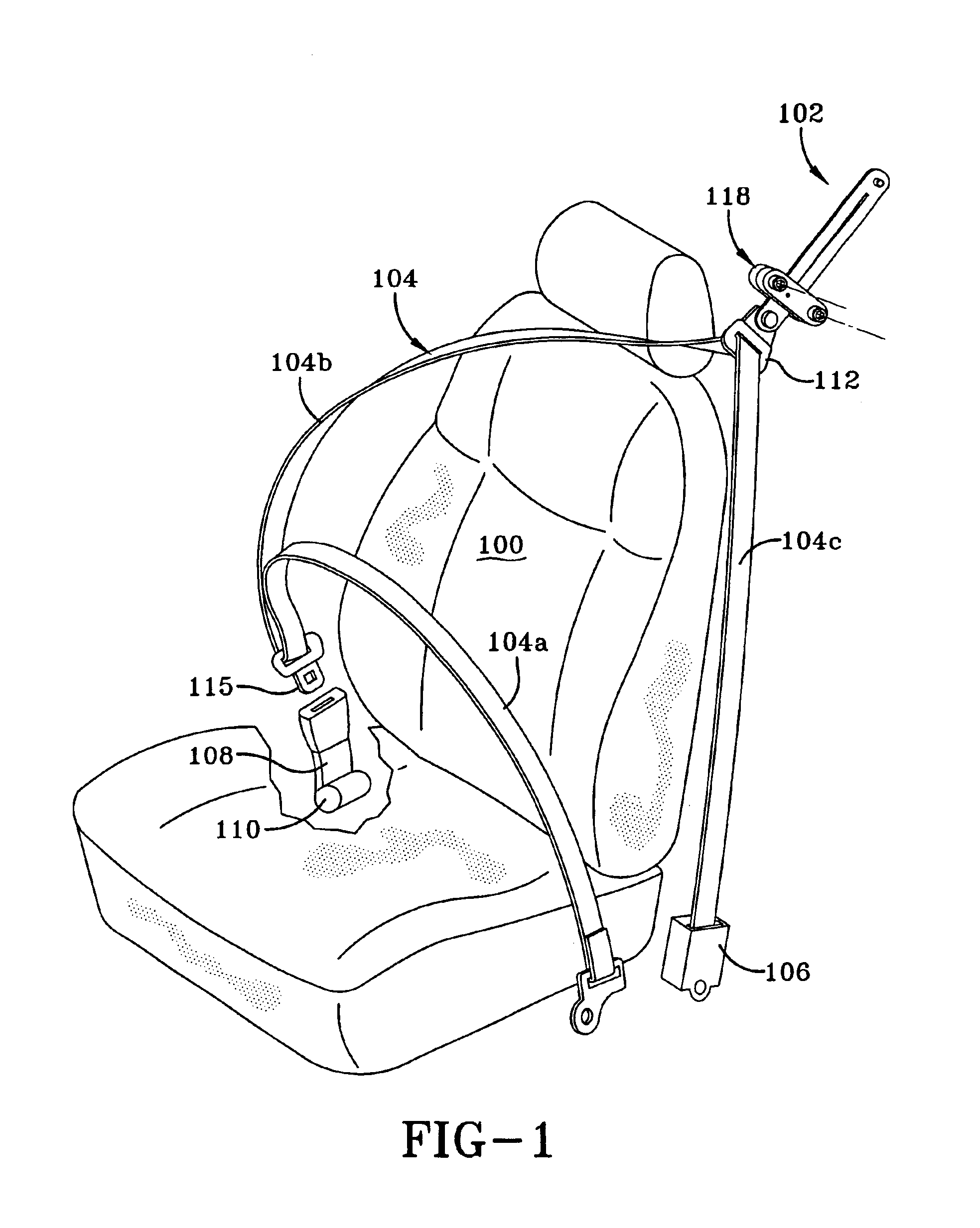 Load limiting structure for vehicle occupant restraint system