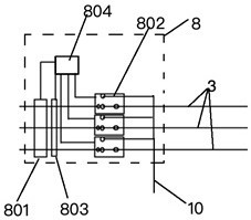 Three-phase line bus and outgoing line fault comprehensive processing device