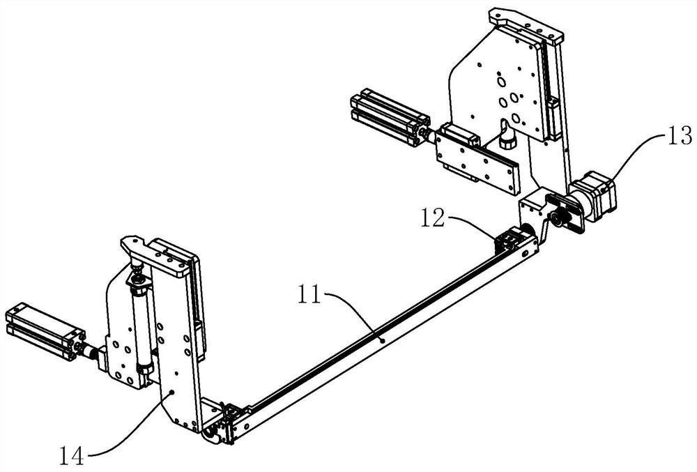 Edge folding device of abdominal pad machine