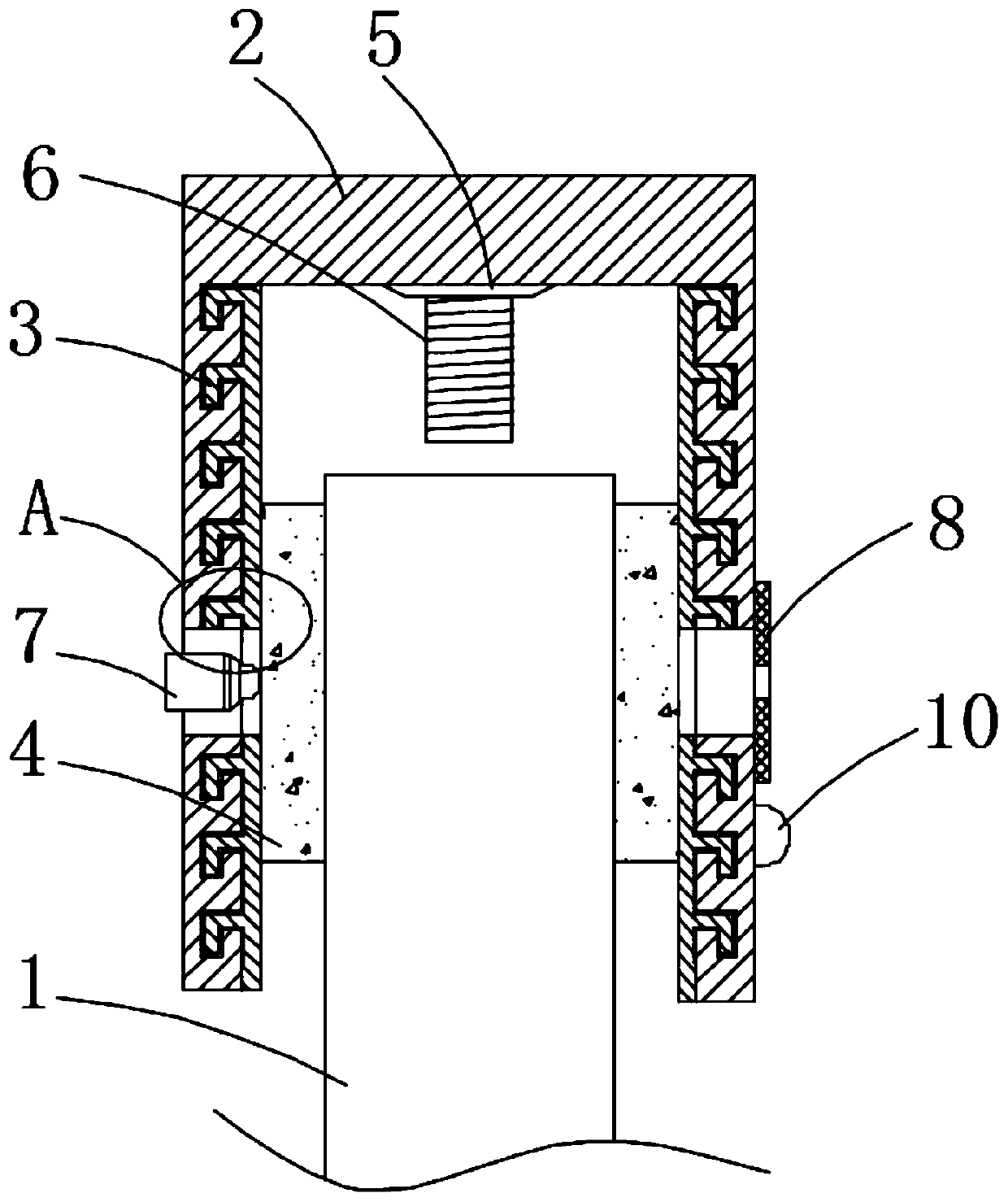 Glass curtain wall with high wind resistance