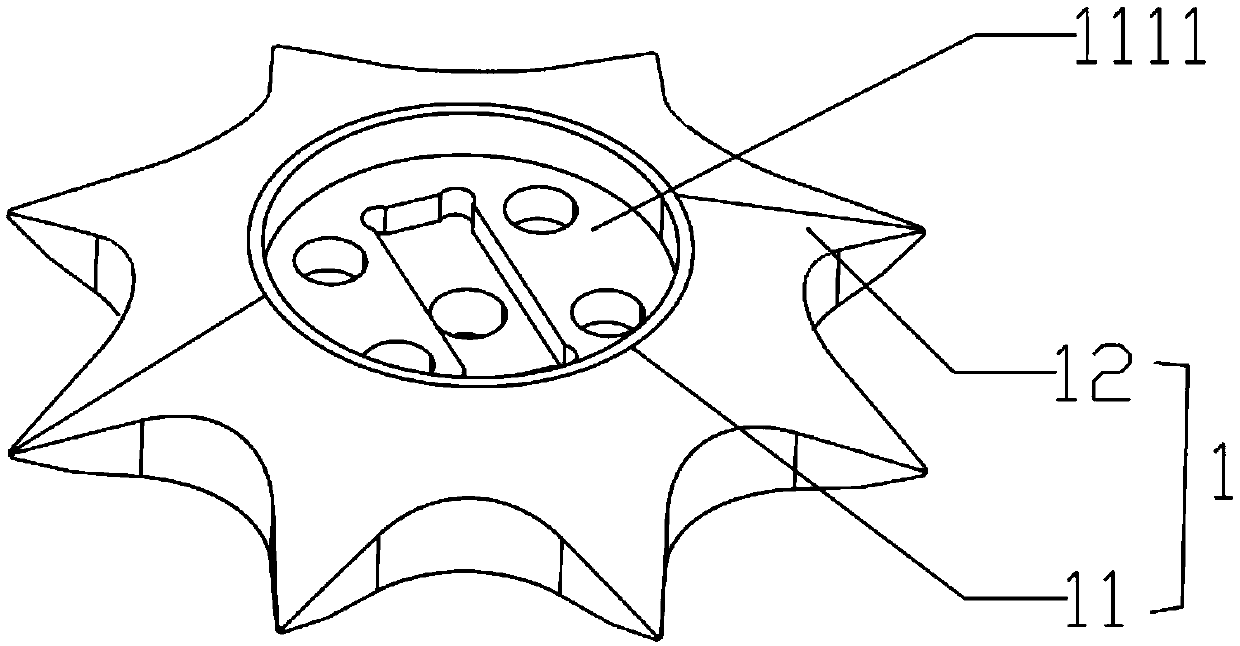 Hot runner flow dividing and side pouring method and mold