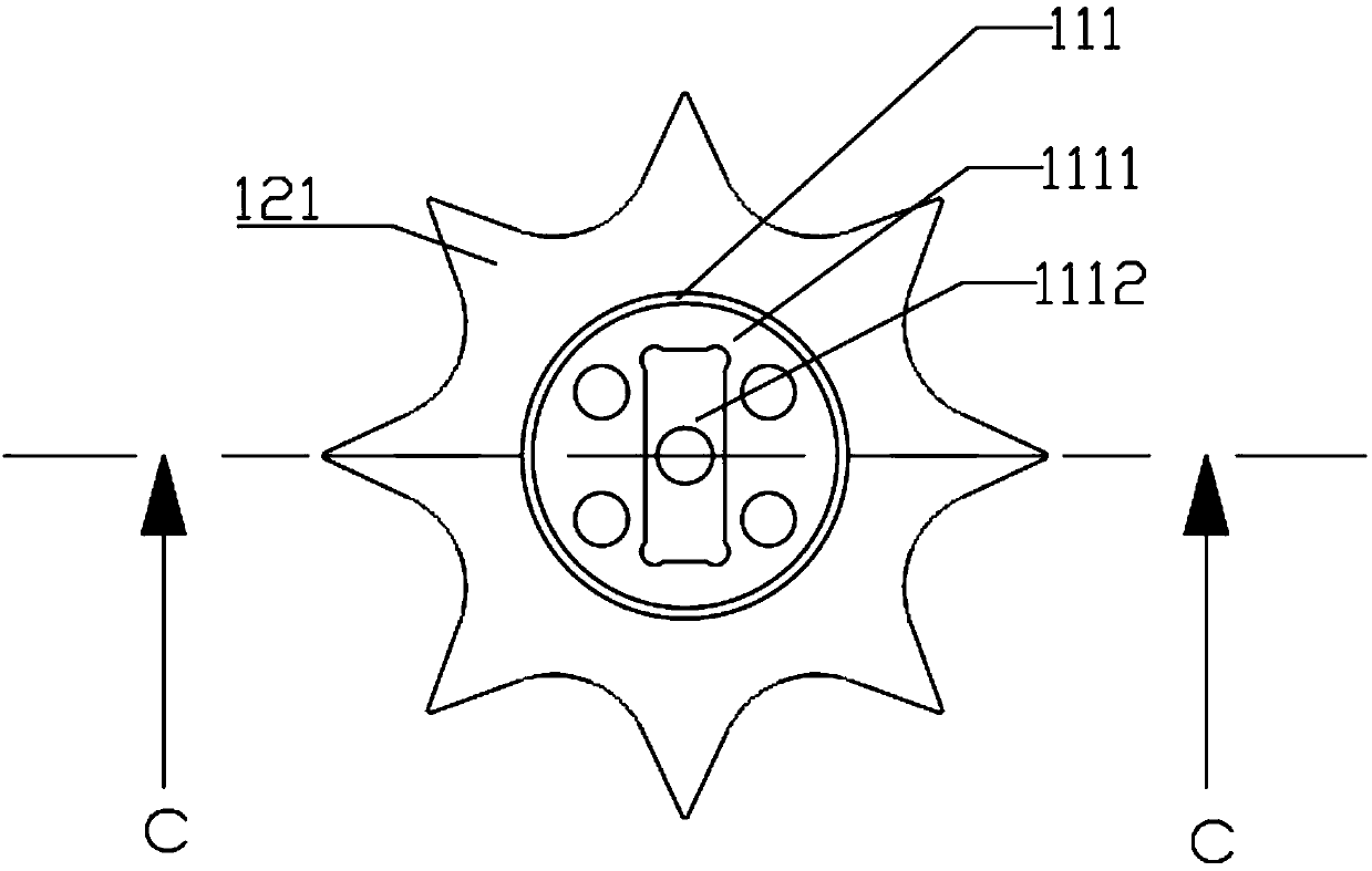 Hot runner flow dividing and side pouring method and mold